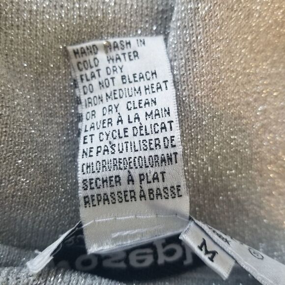 JOSEPH A. SILVER GLITTER AND BEADS TANK TOP - Picture 7 of 11